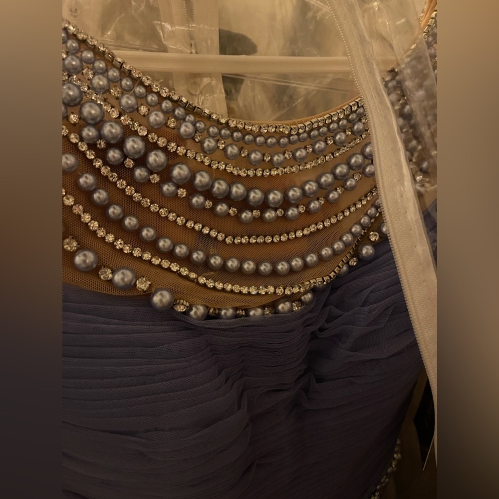 NWT Sherri Hill periwinkle gown - Picture 2 of 11